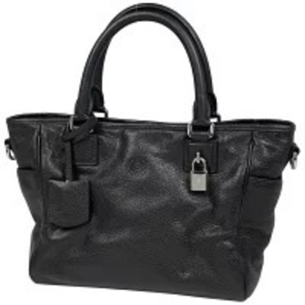 Loewe Anagram 2way Shoulder Bag Leather Black